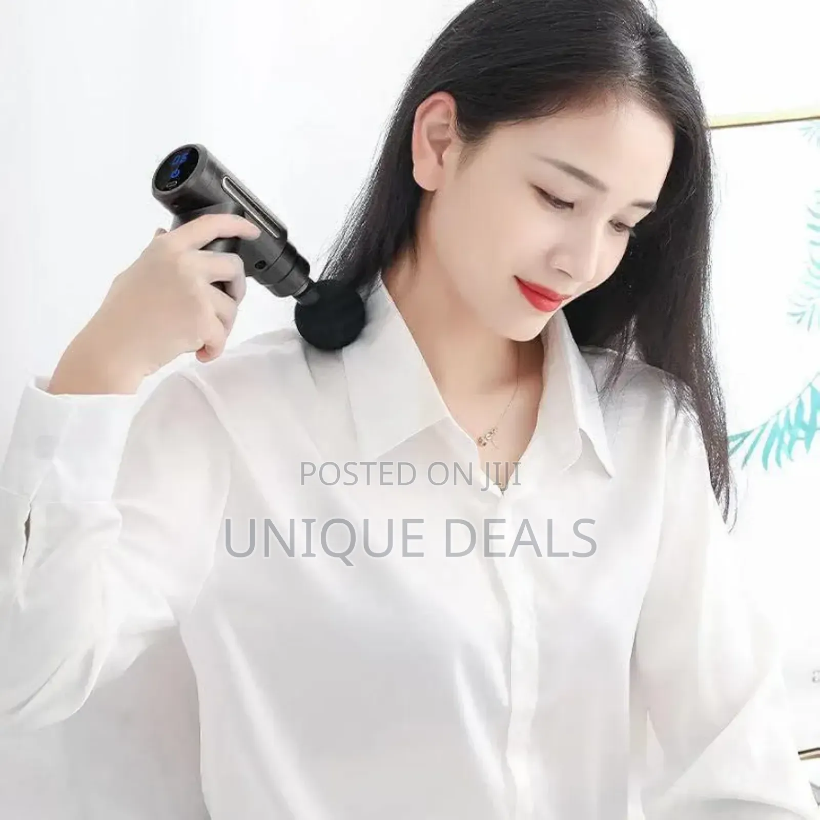 Mini Massage Gun Portable Fascia Gun Muscle Massager 3 Speed 4 Heads