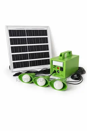 40w Portable Solar Home Lighting Kit 3 Bulbs Battery Backup System