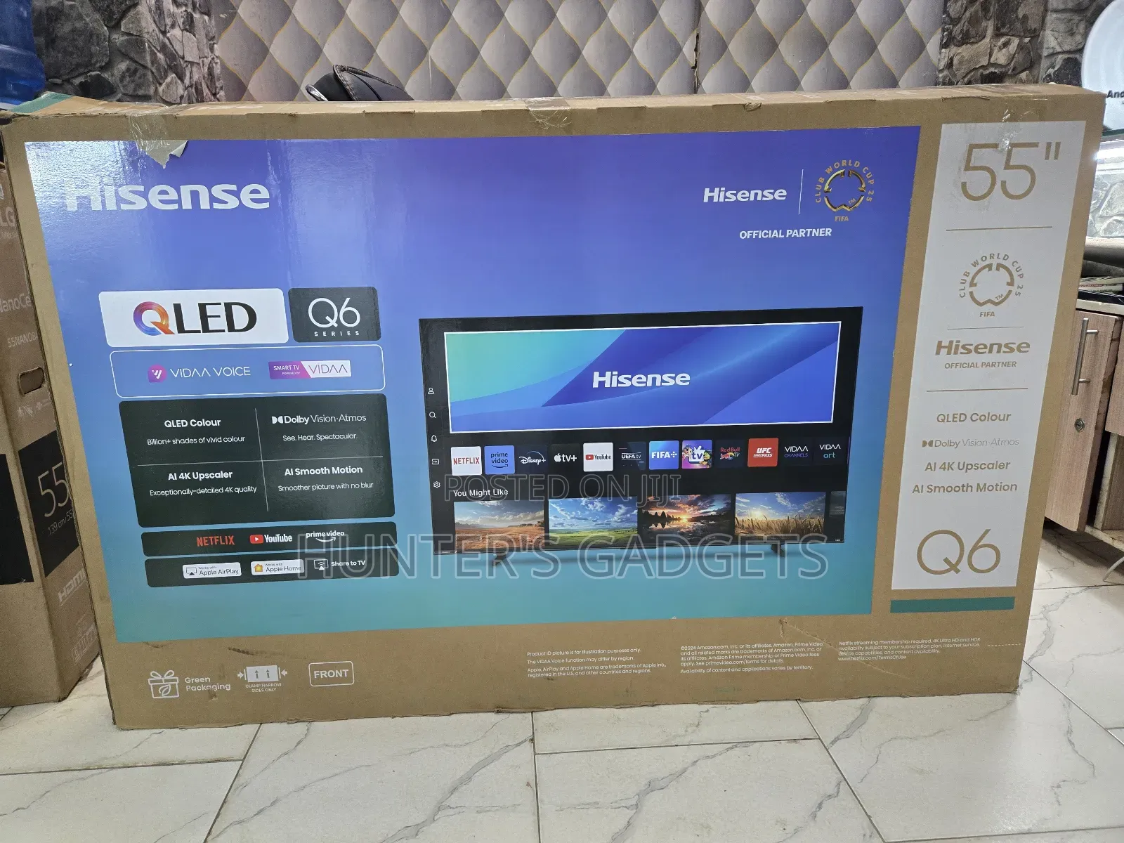 Hisense 55 Inch Qled Quantum Dot Q6q Series Smart Tv Brand New Tv