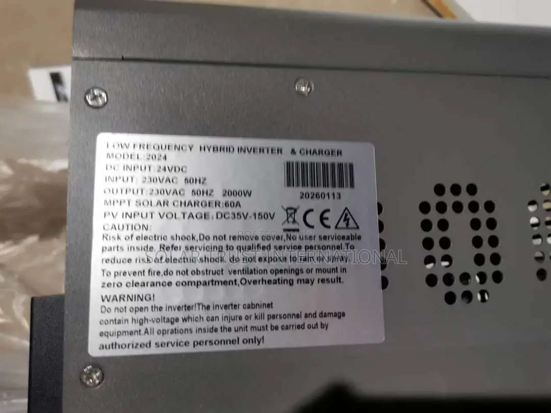Pure Sine Wave Hybrid Inverter 2000w/24v