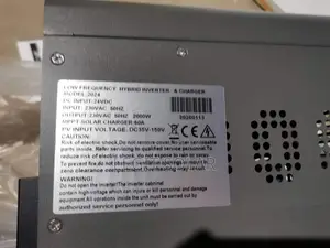 Pure Sine Wave Hybrid Inverter 2000w/24v