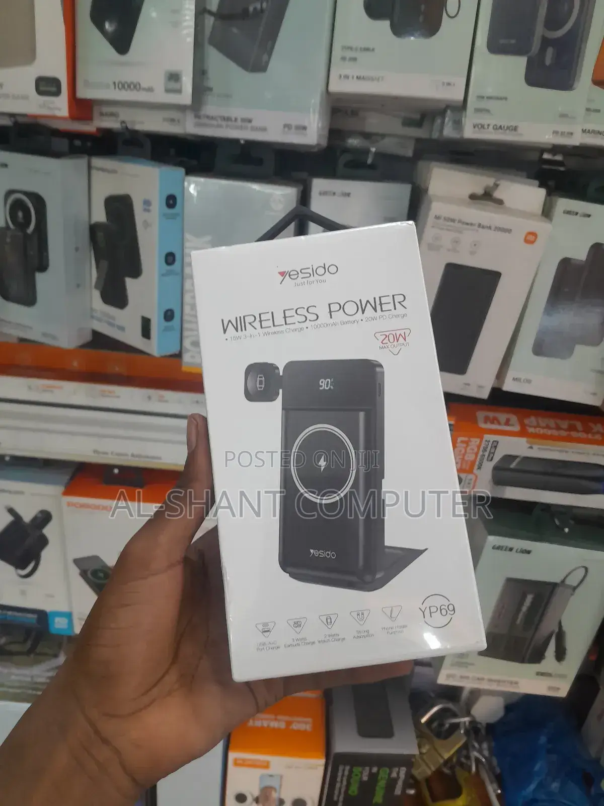 Yesido Yp09 Wireless Power Bank/10000mah Wireless Powerbank