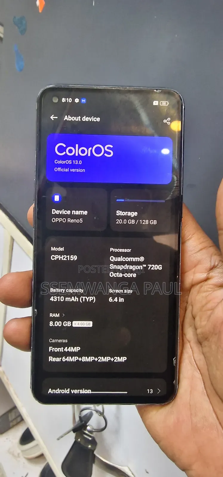 Oppo Reno 5 128 GB Black