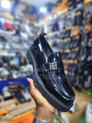 Black Patent Leather Chunky Loafers