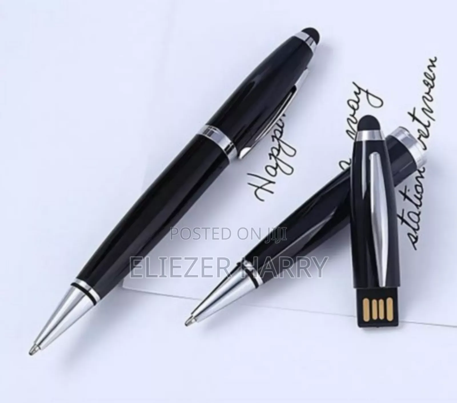 128gb Flash Drive Ballpoint Pen Black