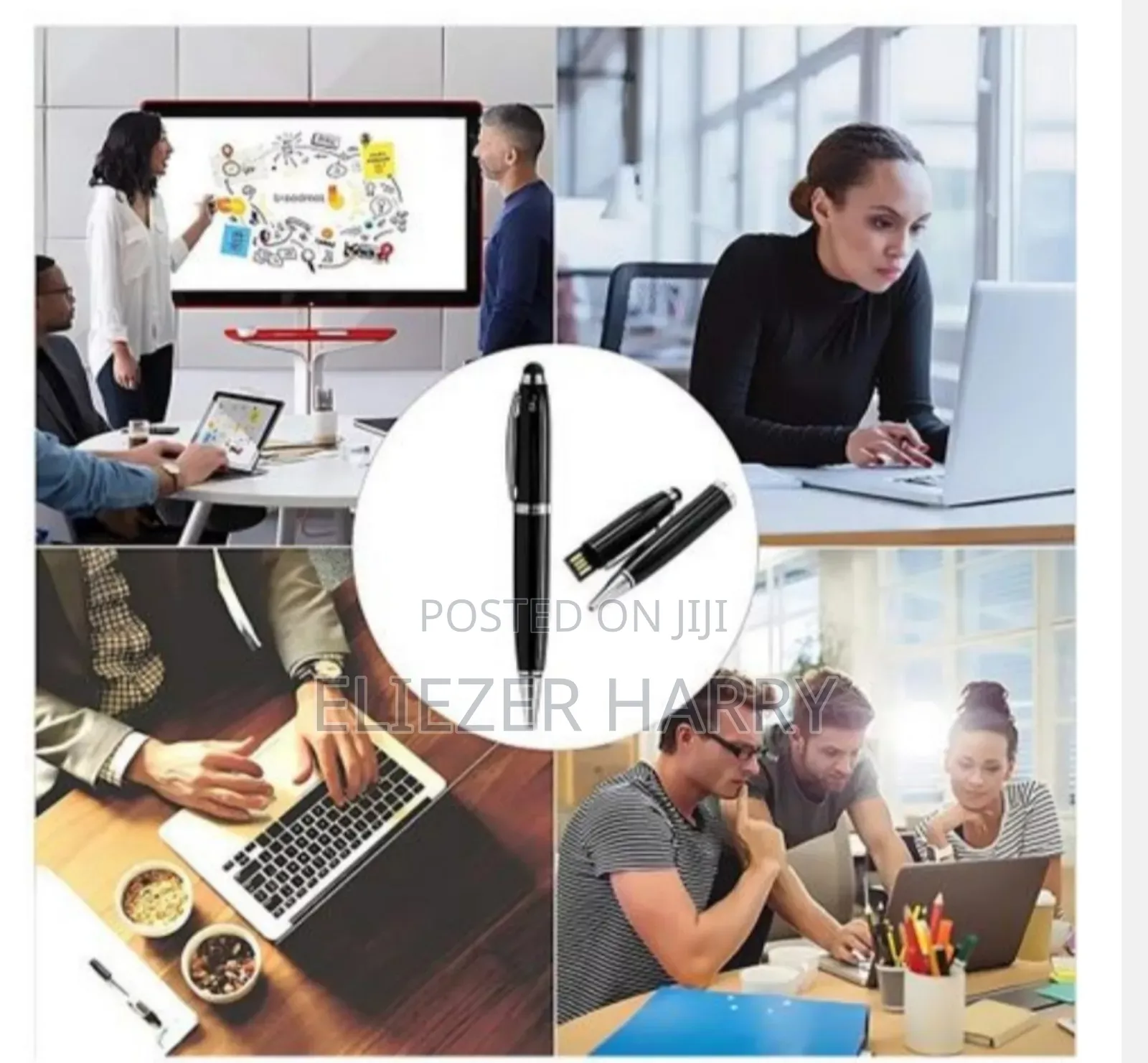 128gb Flash Drive Ballpoint Pen Black