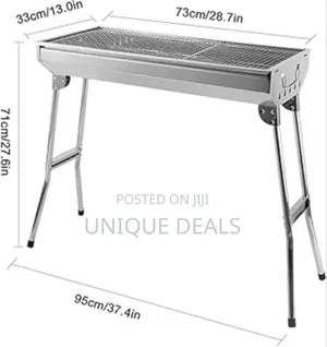 Charcoal Grill, Barbecue Grill Stainless Steel BBQ Smoker