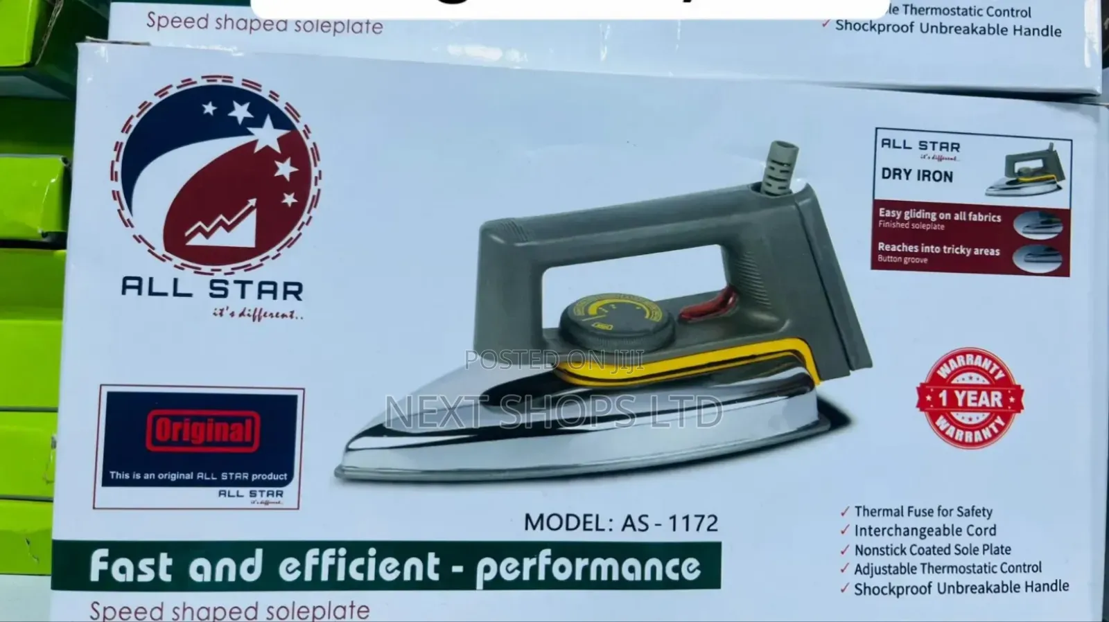 All Star Flat Iron / Flat Iron / Flats Irons/Dry Flats Irons