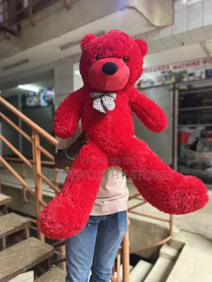 Red Fur Bear - 100cm Long