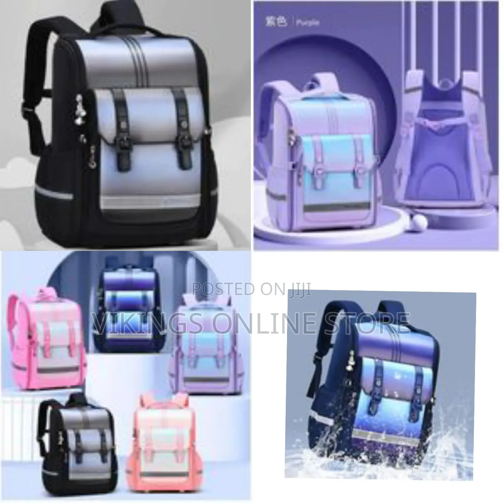 16 Inch Fashion School Bags Kids Backpack Many Pockets Waterproof