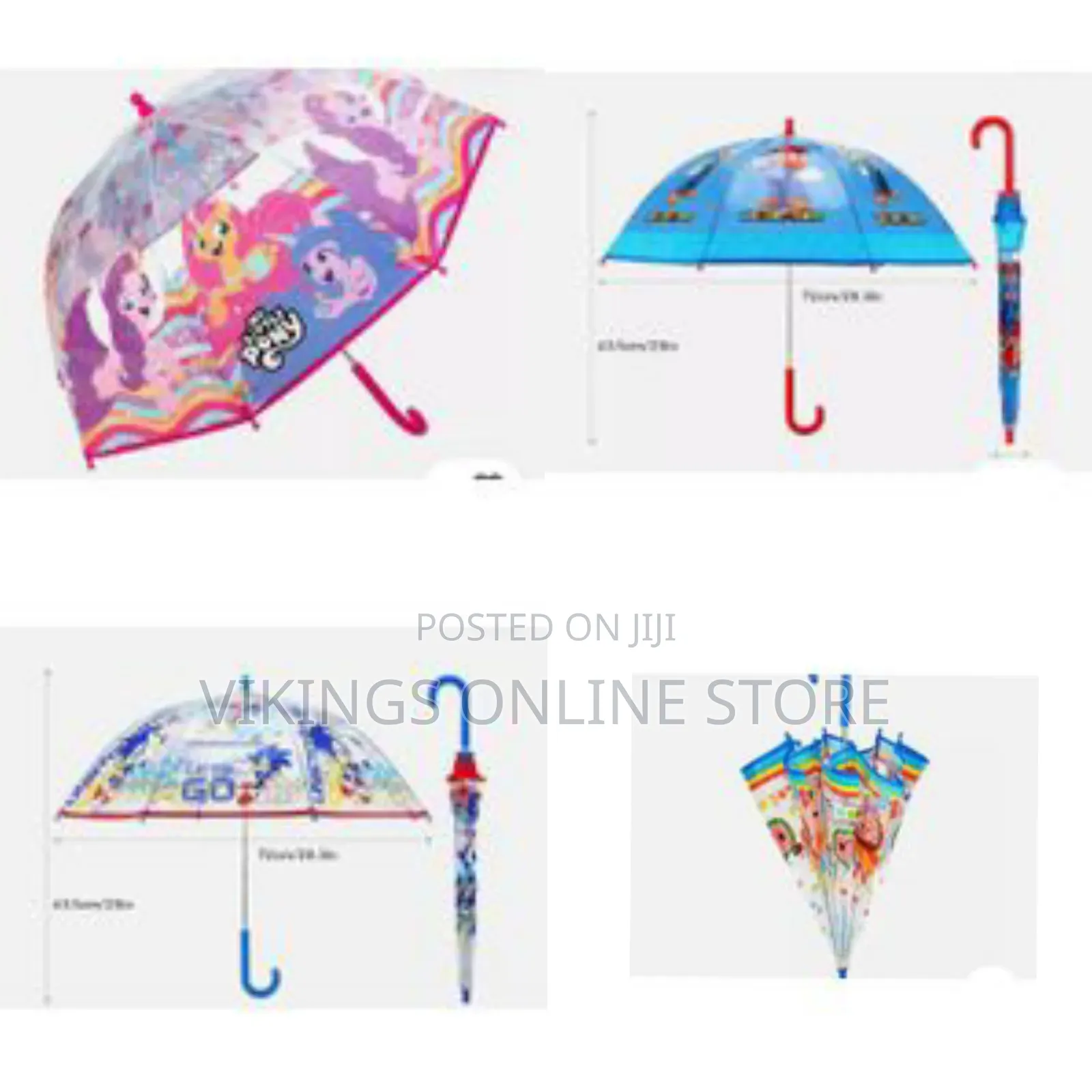 Auto Open Straight Kids Umbrella With Folding Handle for Toddlers Boys