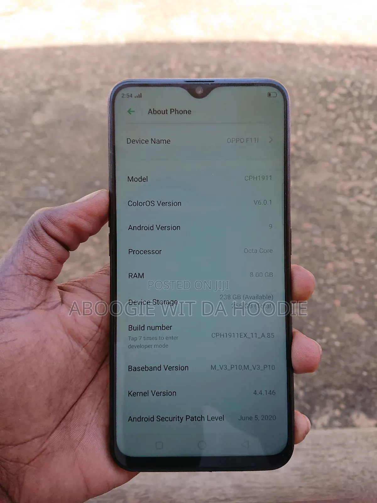 Oppo F11 256 GB Blue