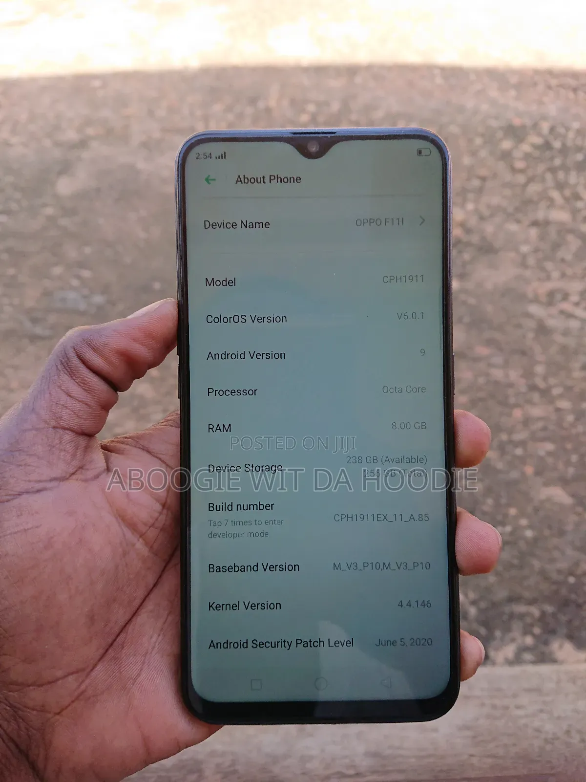 Oppo F11 256 GB Blue