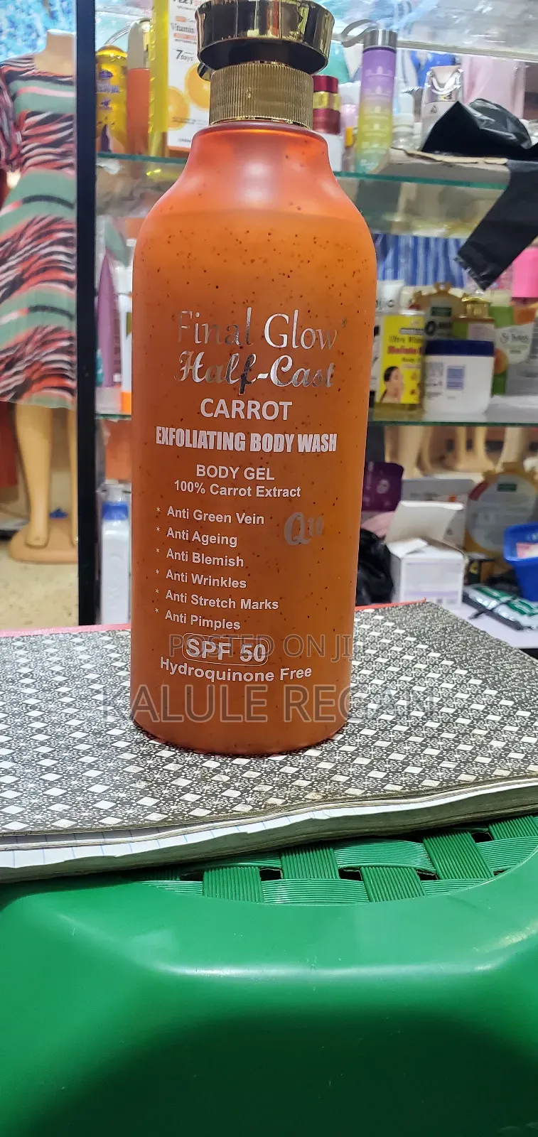 Half Cast Final Glow 100% Carrot Face and Body Cream Lotion