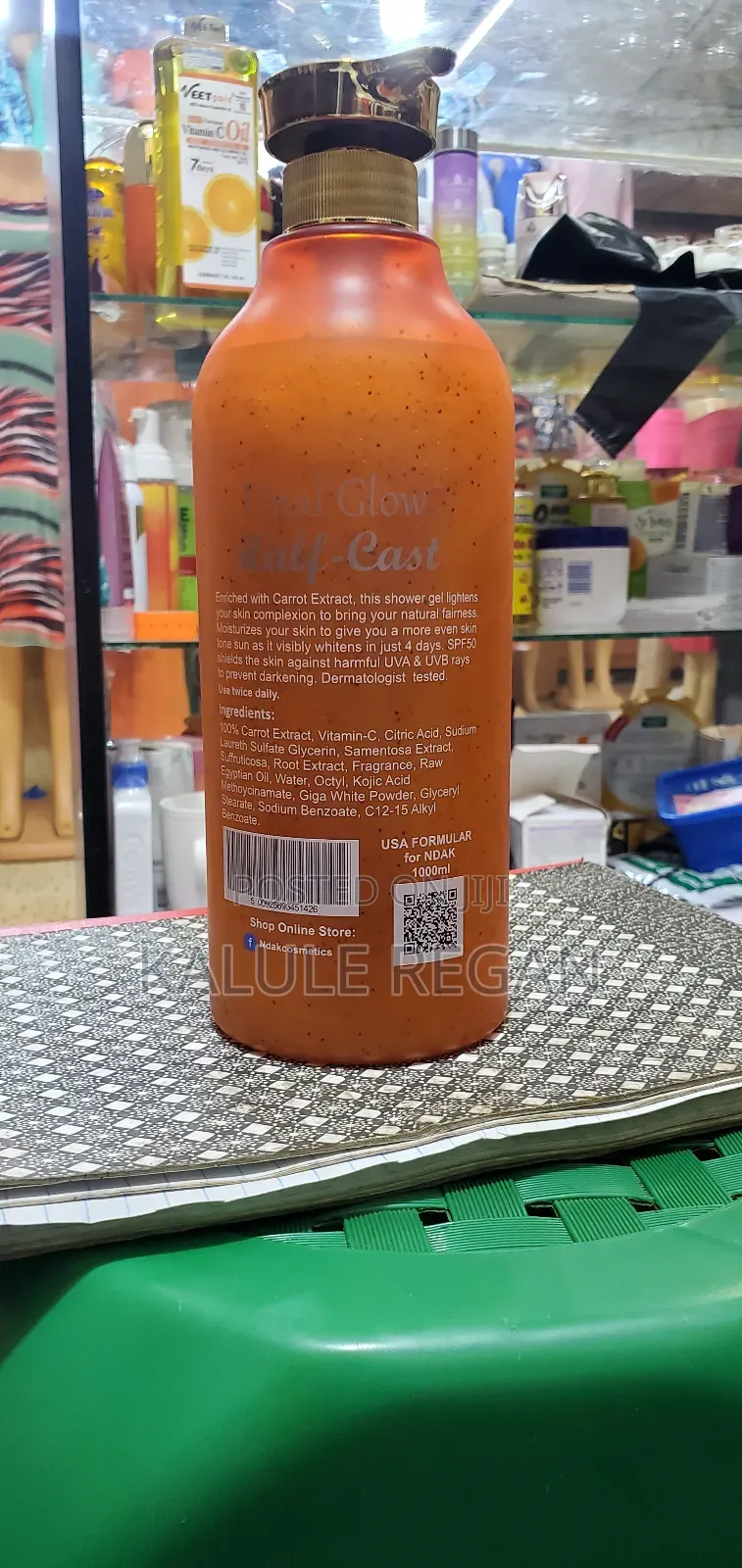 Half Cast Final Glow 100% Carrot Face and Body Cream Lotion