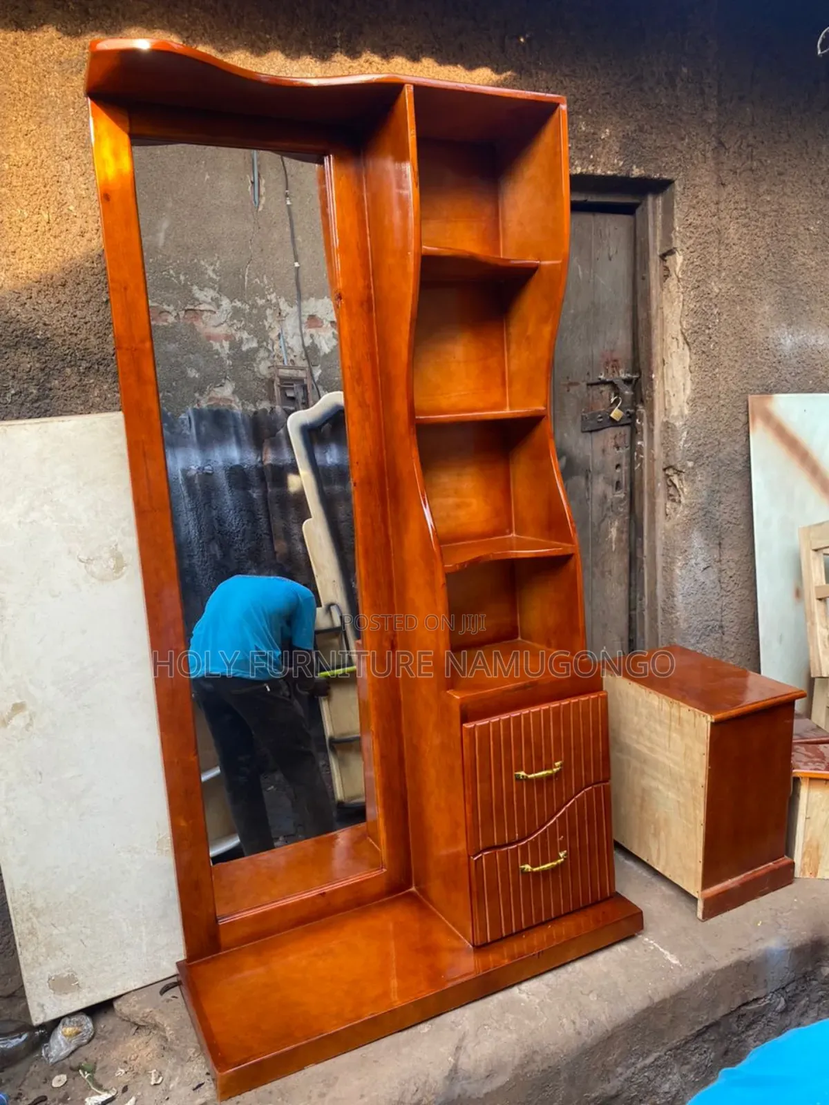 Dressing Mirror Made Out of Hard Wood