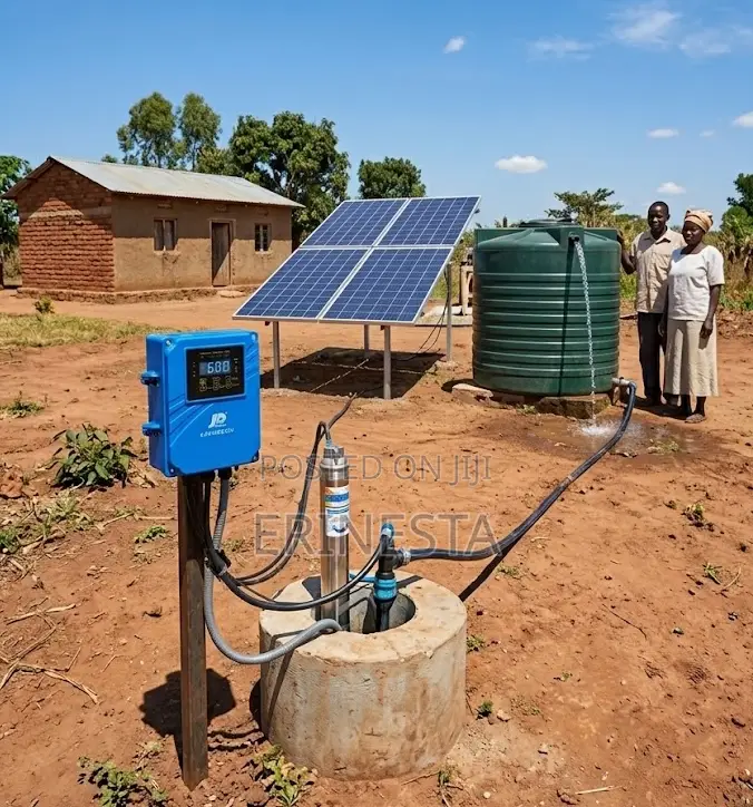 Jd 0.6 KWH Solar Water Borehole Pump 72v 52m Height + 4 300w Panel Kit