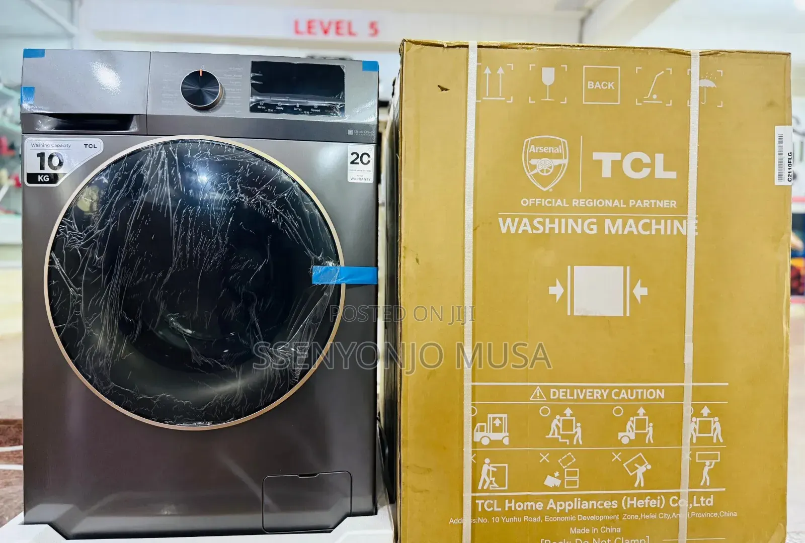 TCL 10kg Front Load Washing Machine – Inverter Direct Drive Motor, 15-