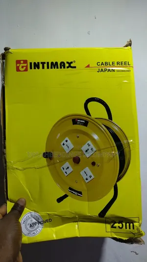 Intimax Industrial 25m Extension Cable Reel Japan Technology 4way