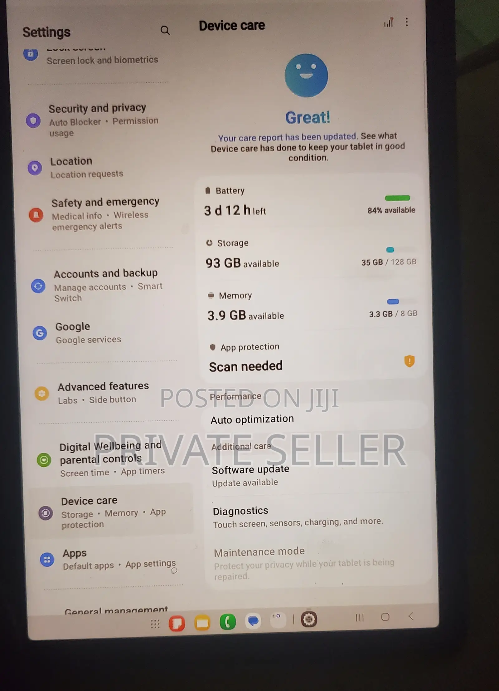 Samsung Galaxy Tab A9+ 128 GB Blue
