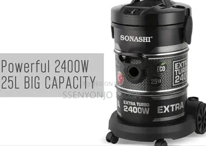 Sonashi 25l Drum Vacuum Cleaner – 2400w Strong Suction, Multi-stage.