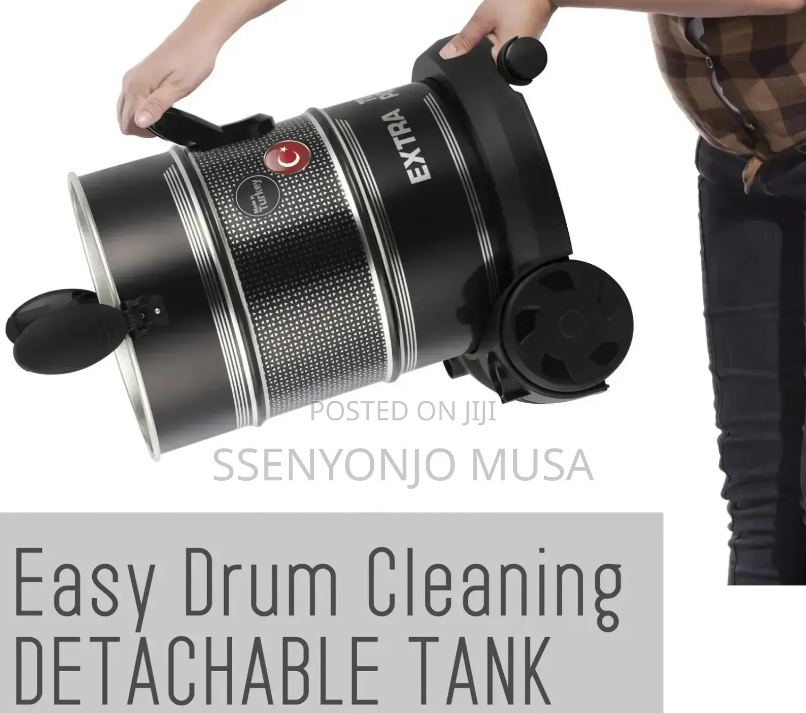 Sonashi 25l Drum Vacuum Cleaner – 2400w Strong Suction, Multi-stage.