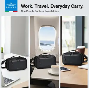 Brave Travel Tech Pouch Organizer Bag With Back Compartment