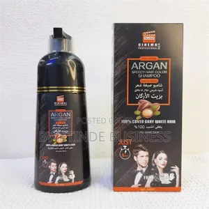 Argan Oil Fast Hair Dye Shampoo Natural Black 420ml