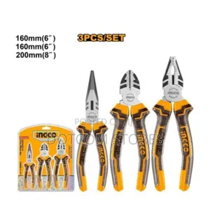 Ingco 3 PCS High Leverage Pliers Set Insulated Pliers