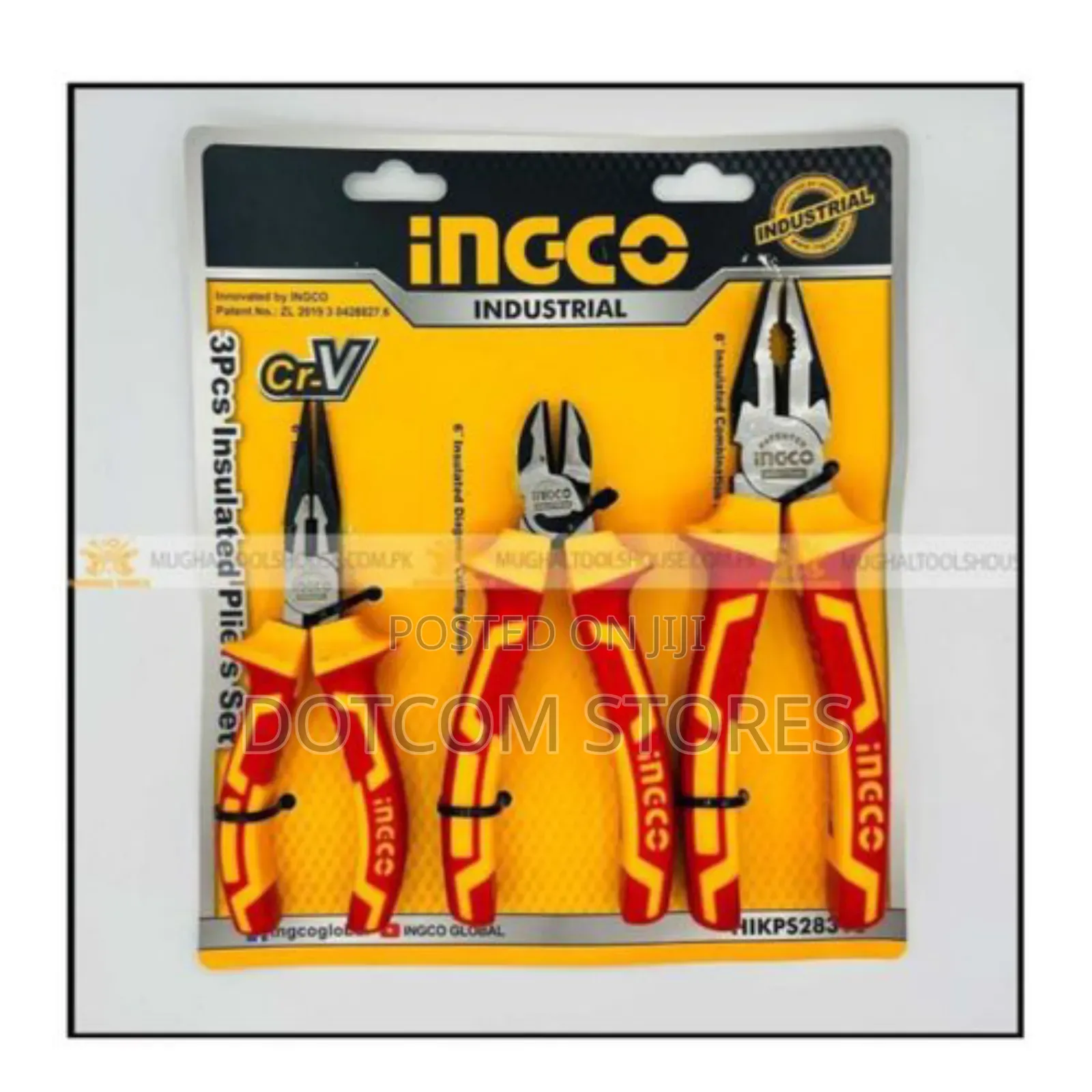 Ingco 3 PCS High Leverage Pliers Set Insulated Pliers