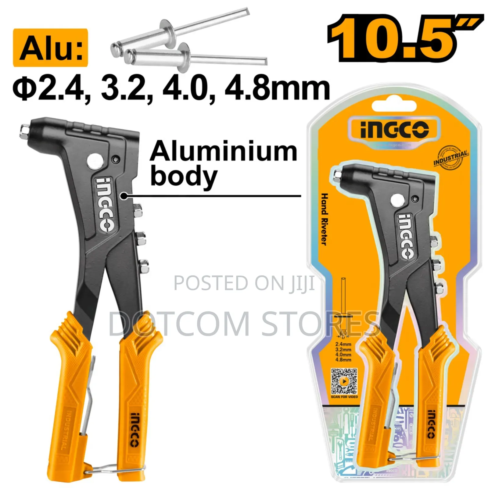 Ingco 10.5" Hand Riveter (Model Hrs108)