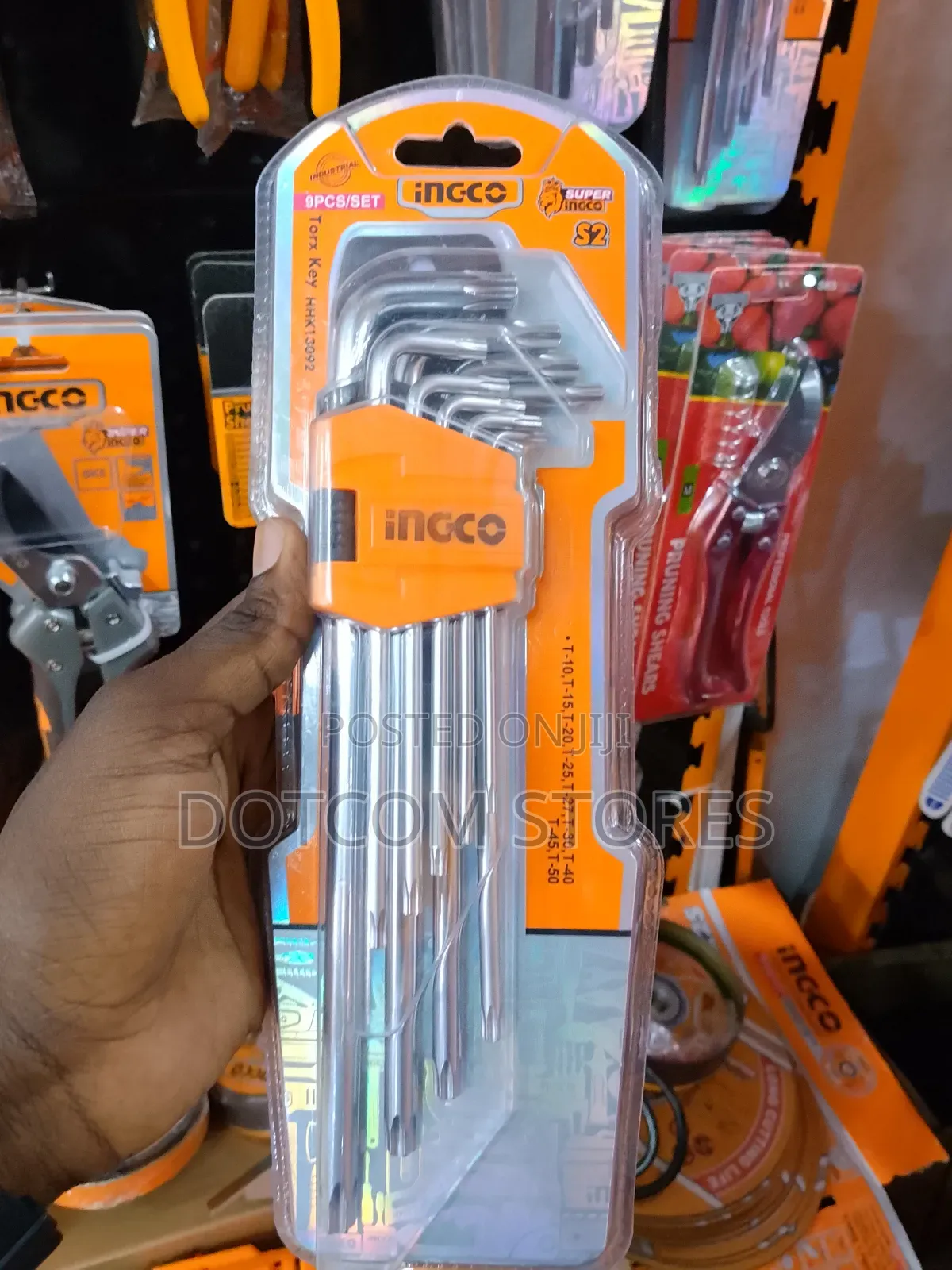 Ingco 9-Piece Torx Key Set (Model Hhk13092).