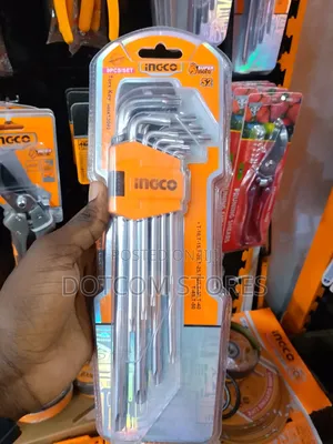 Ingco 9-Piece Torx Key Set (Model Hhk13092).