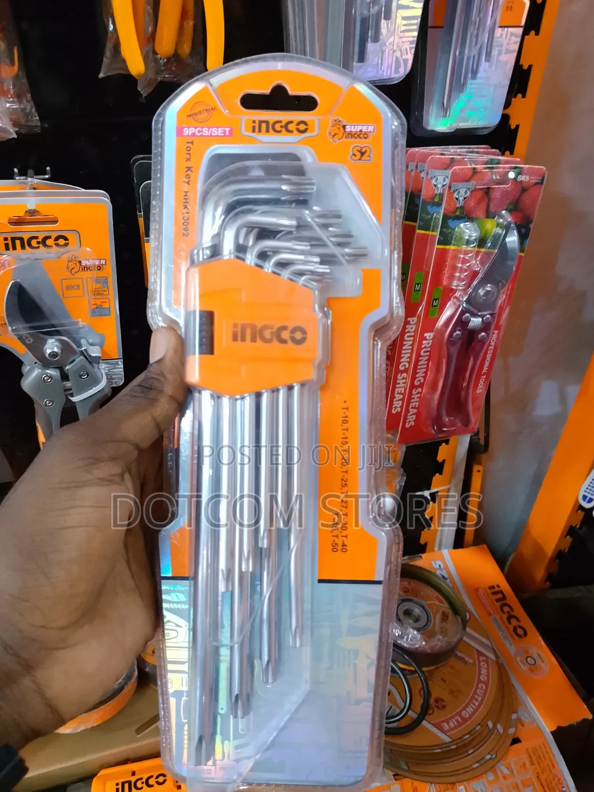 Ingco 9-Piece Long Arm Torx Key Set (Model Hhk13092