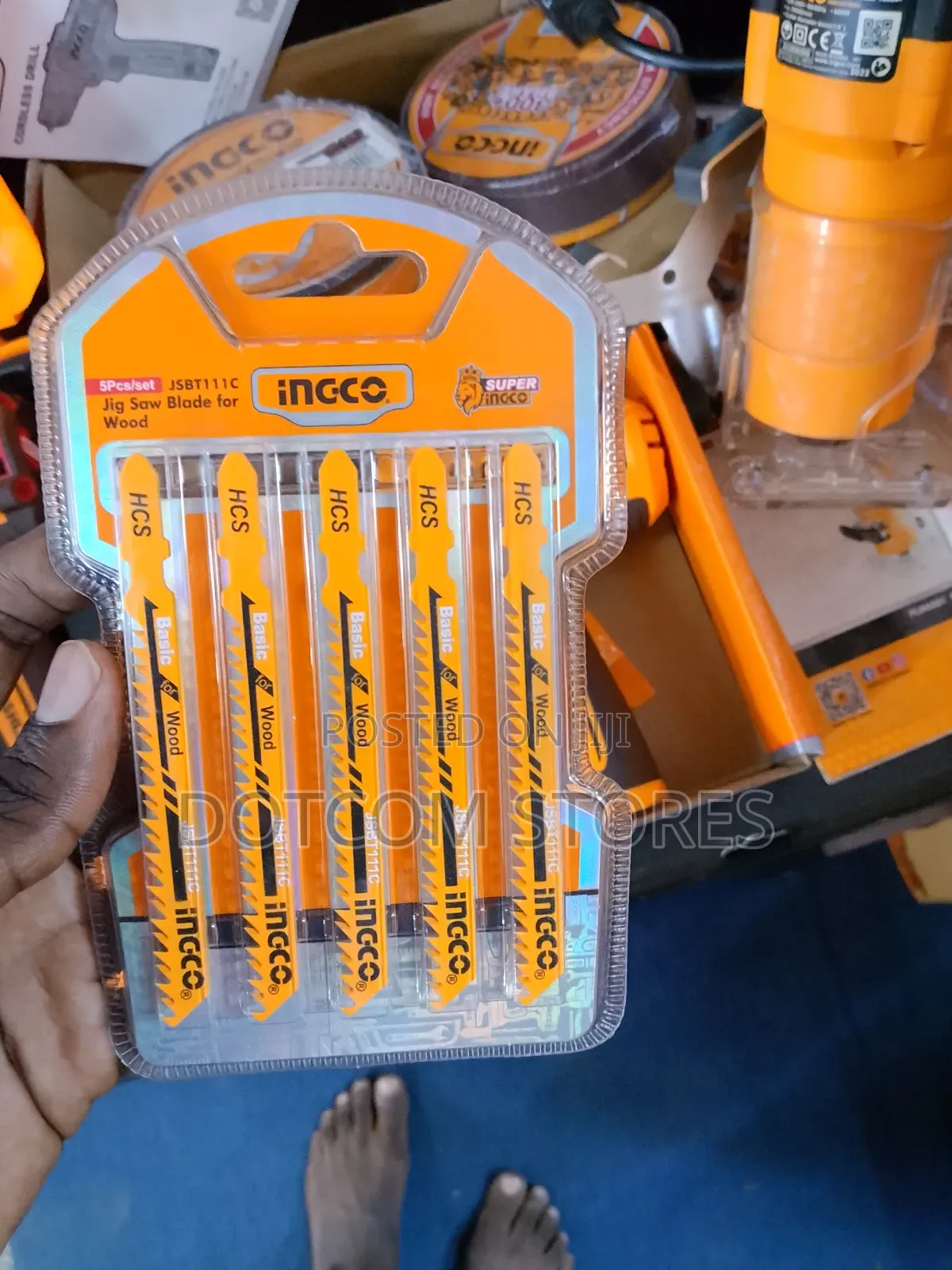 Set of 5pcs Ingco Jig Saw Blades for Wood (Model Jsbt111c).