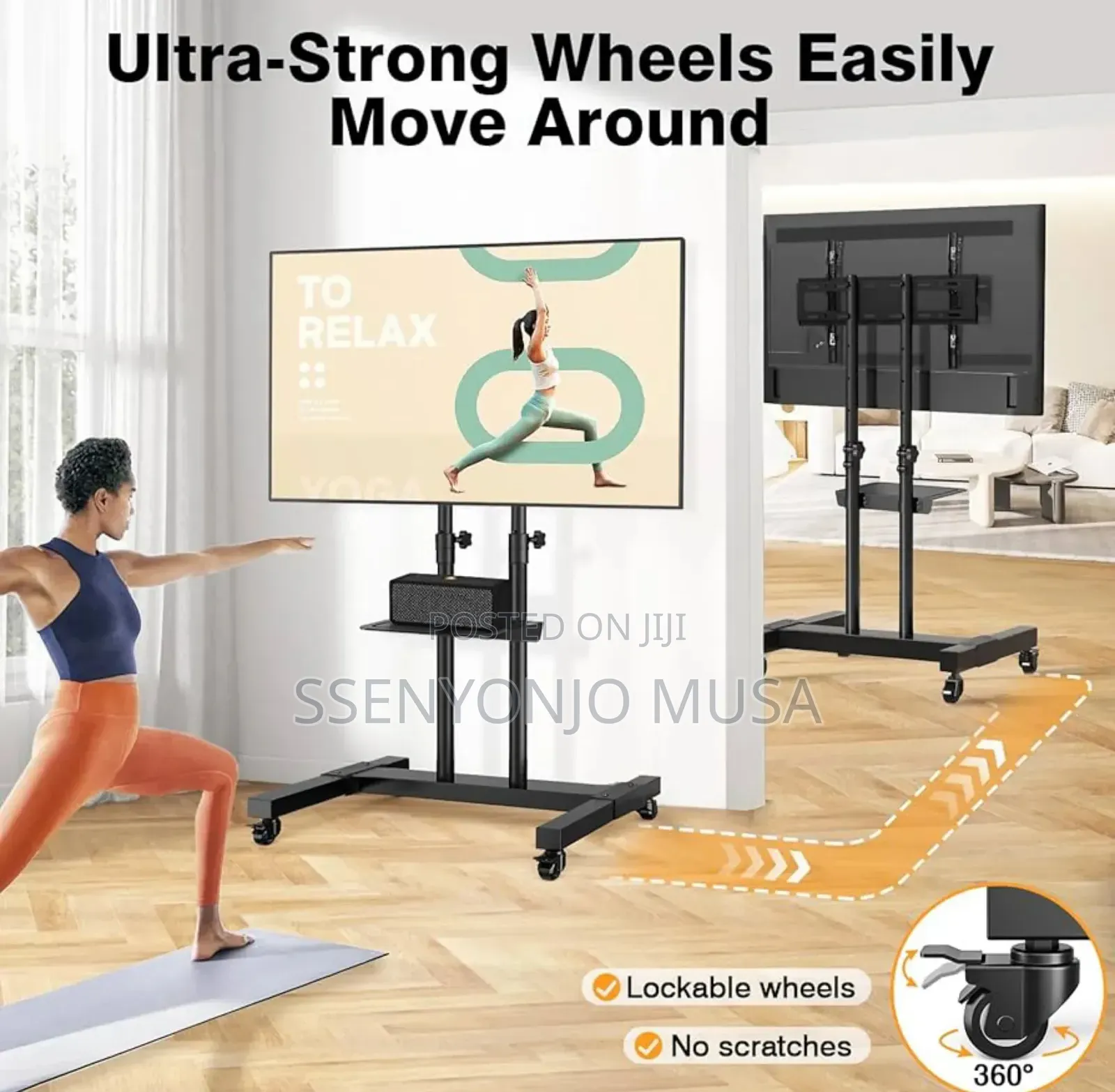 Rolling Tv Stand For 32-85" Screens