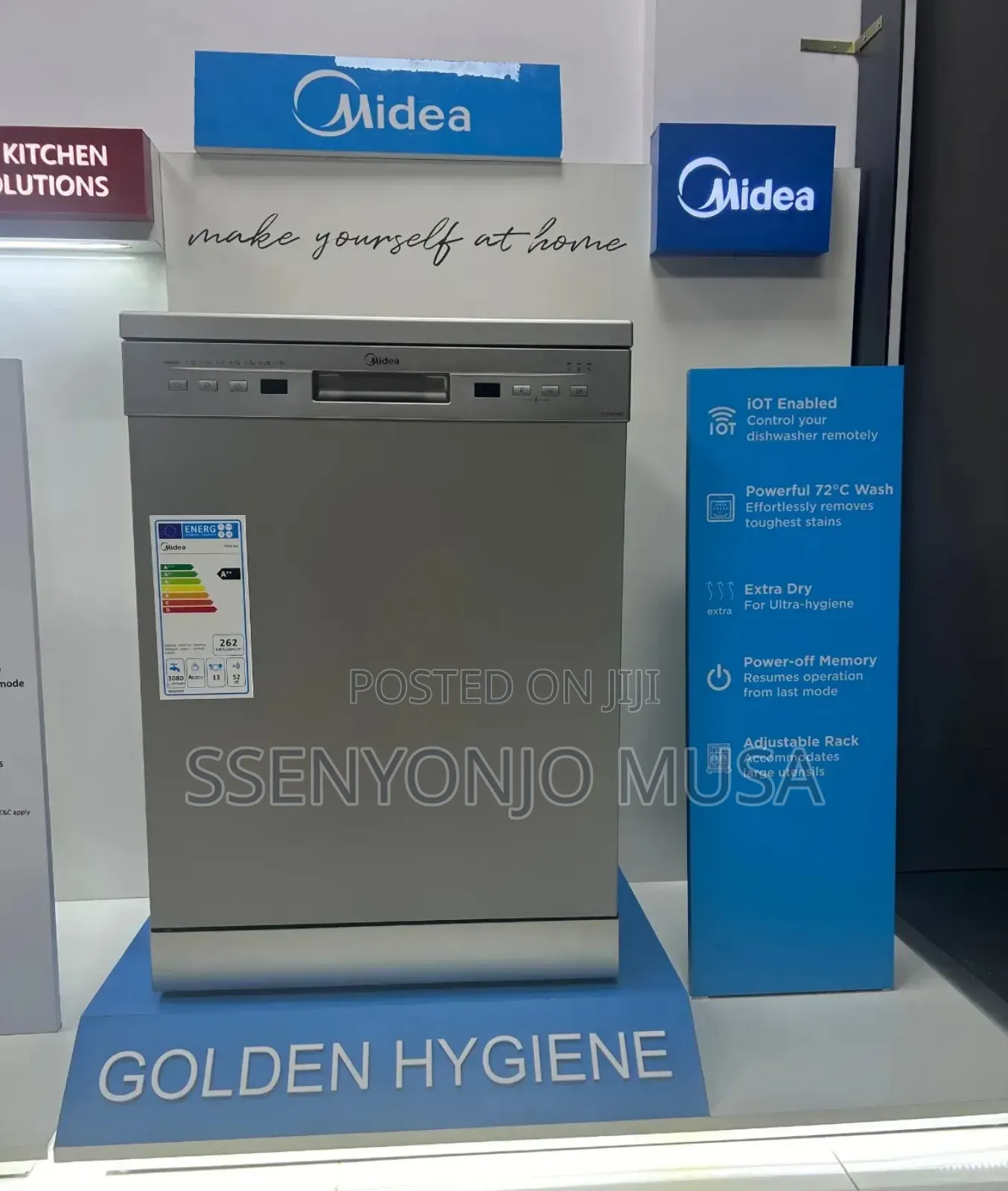 Midea 13 Place Freestanding Dishwasher – A++ Energy, Stainless Steel