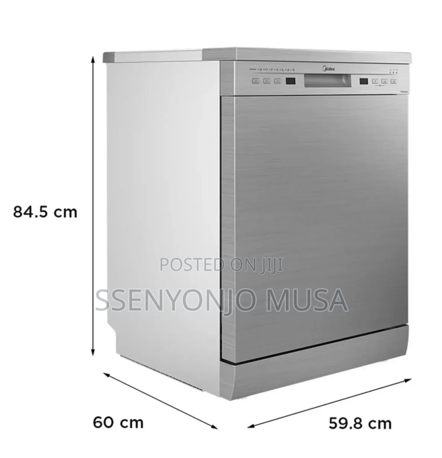 Midea 13 Place Freestanding Dishwasher – A++ Energy, Stainless Steel