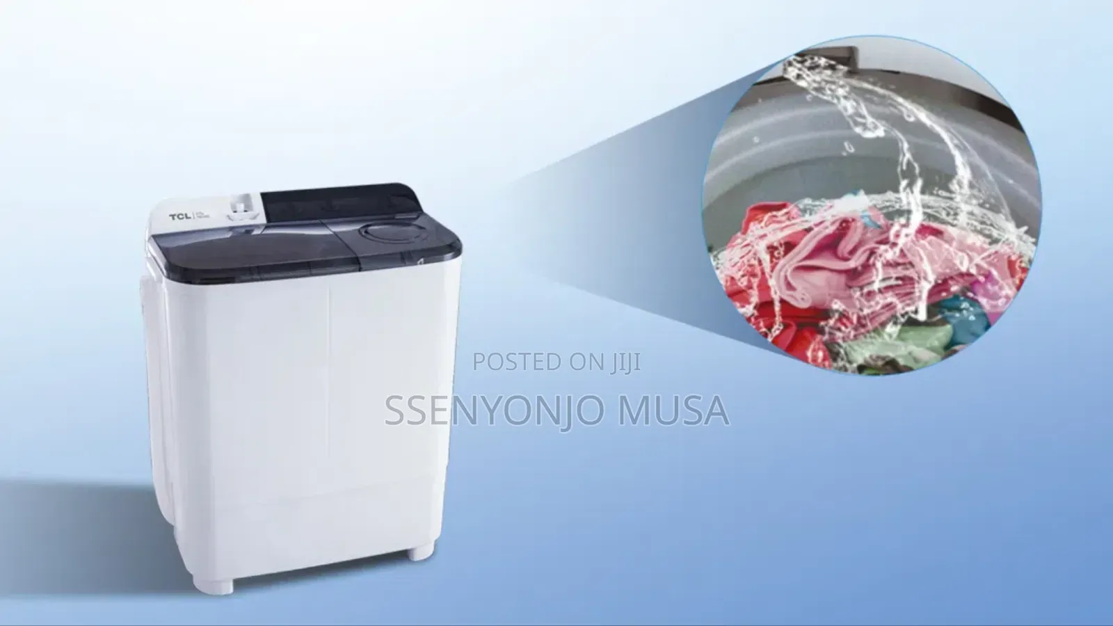 TCL 7kg Twin Tub Semi-Automatic Washing Machine – Top Load, Powerful.