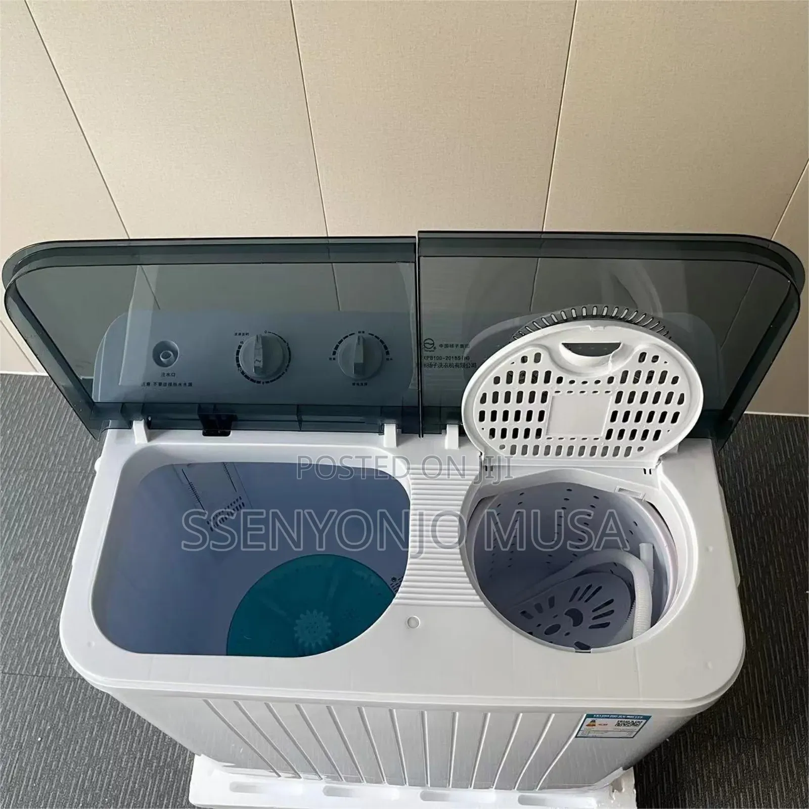 TCL 10kg Twin Tub Semi-Automatic Washing Machine – Top Load, Shower-
