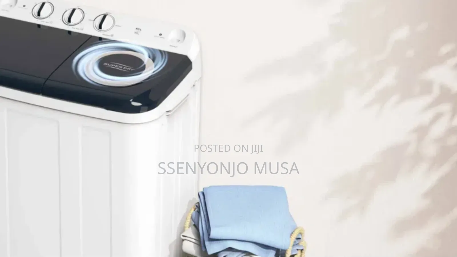 TCL 10kg Twin Tub Semi-Automatic Washing Machine – Top Load, Shower-