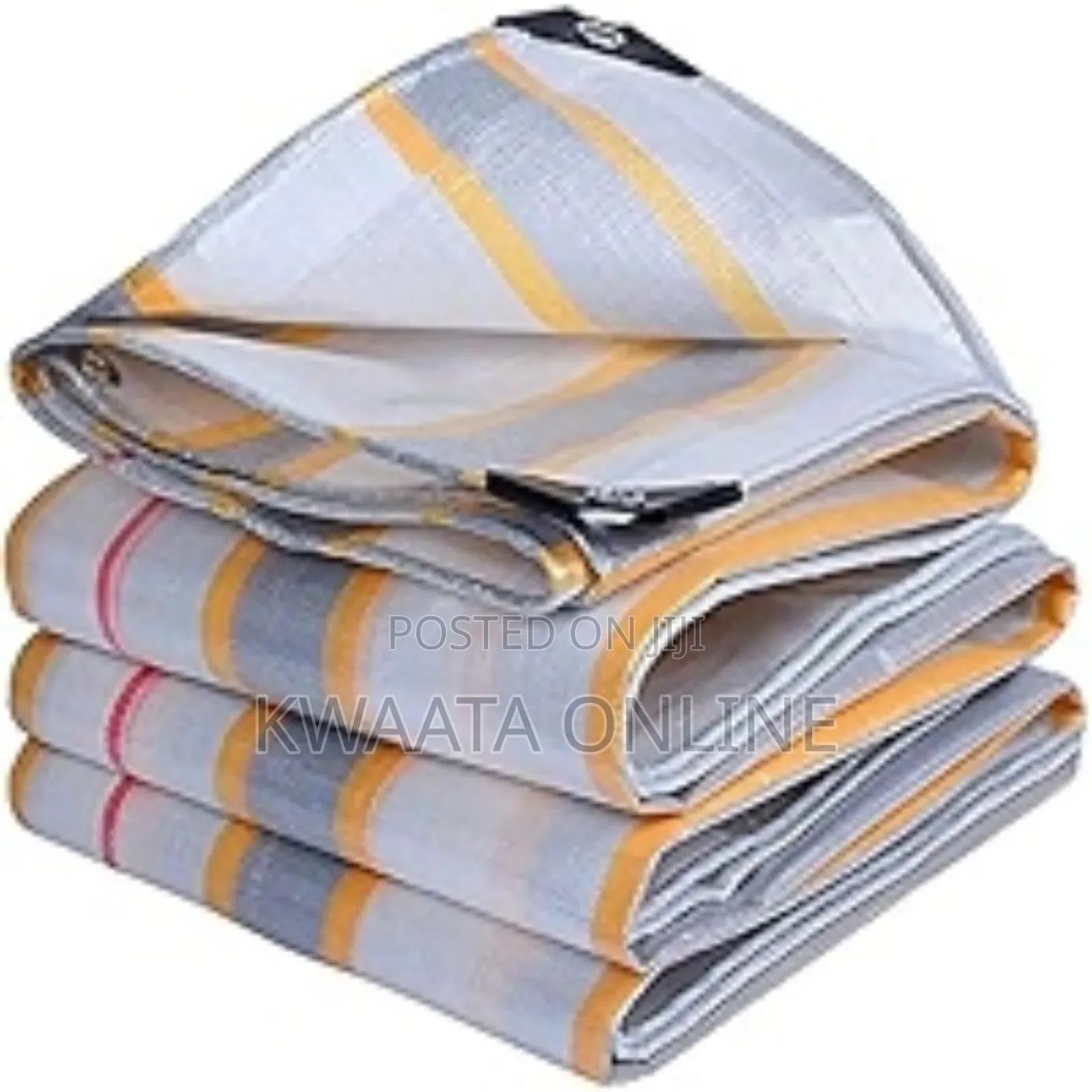 (12mx 12m),Tarpaulin Sheet Waterproof Heavy Duty Yellow, Orange, Zebra