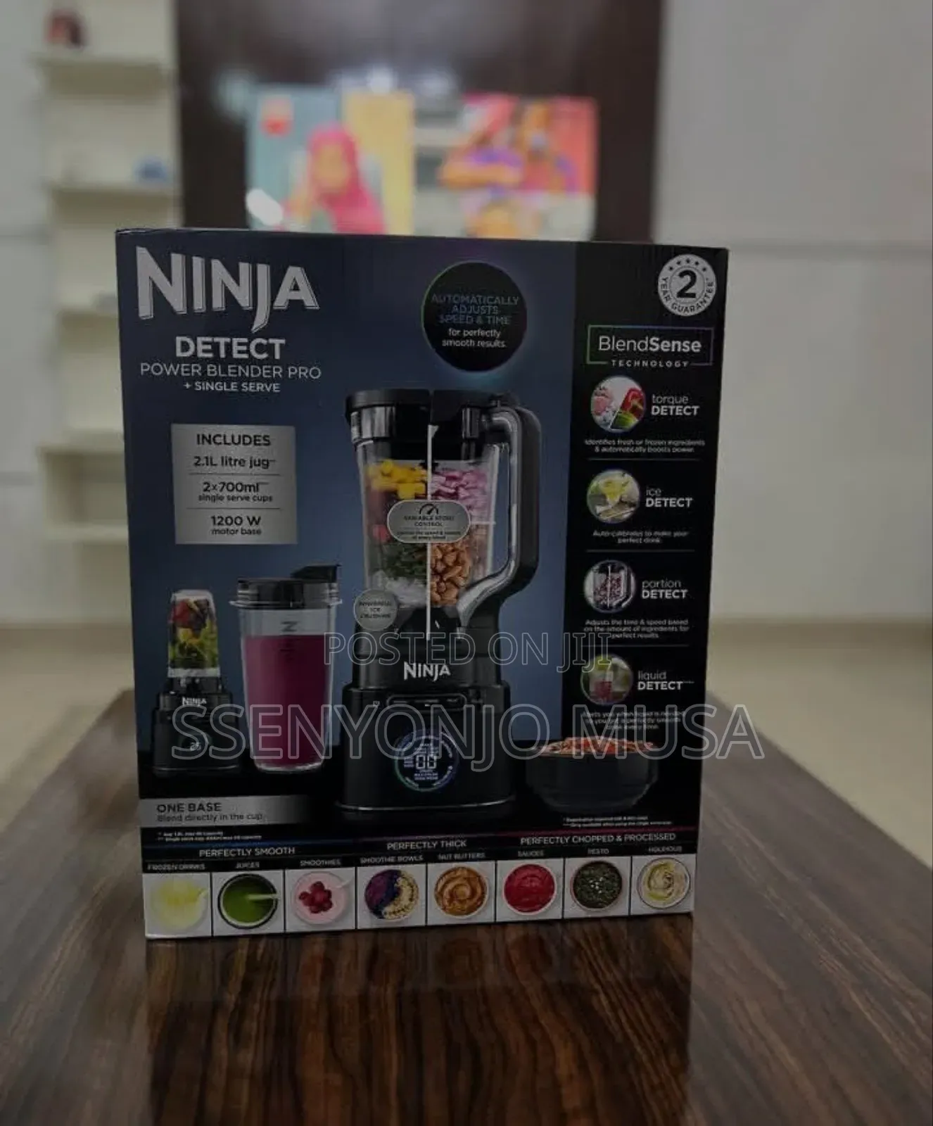 Ninja Blender 2in1 2l Jug Single Serve Blender– 1200w Smoothie Maker