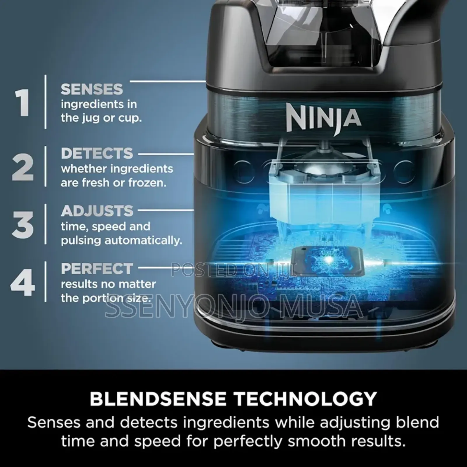 Ninja Blender 2in1 2l Jug Single Serve Blender– 1200w Smoothie Maker