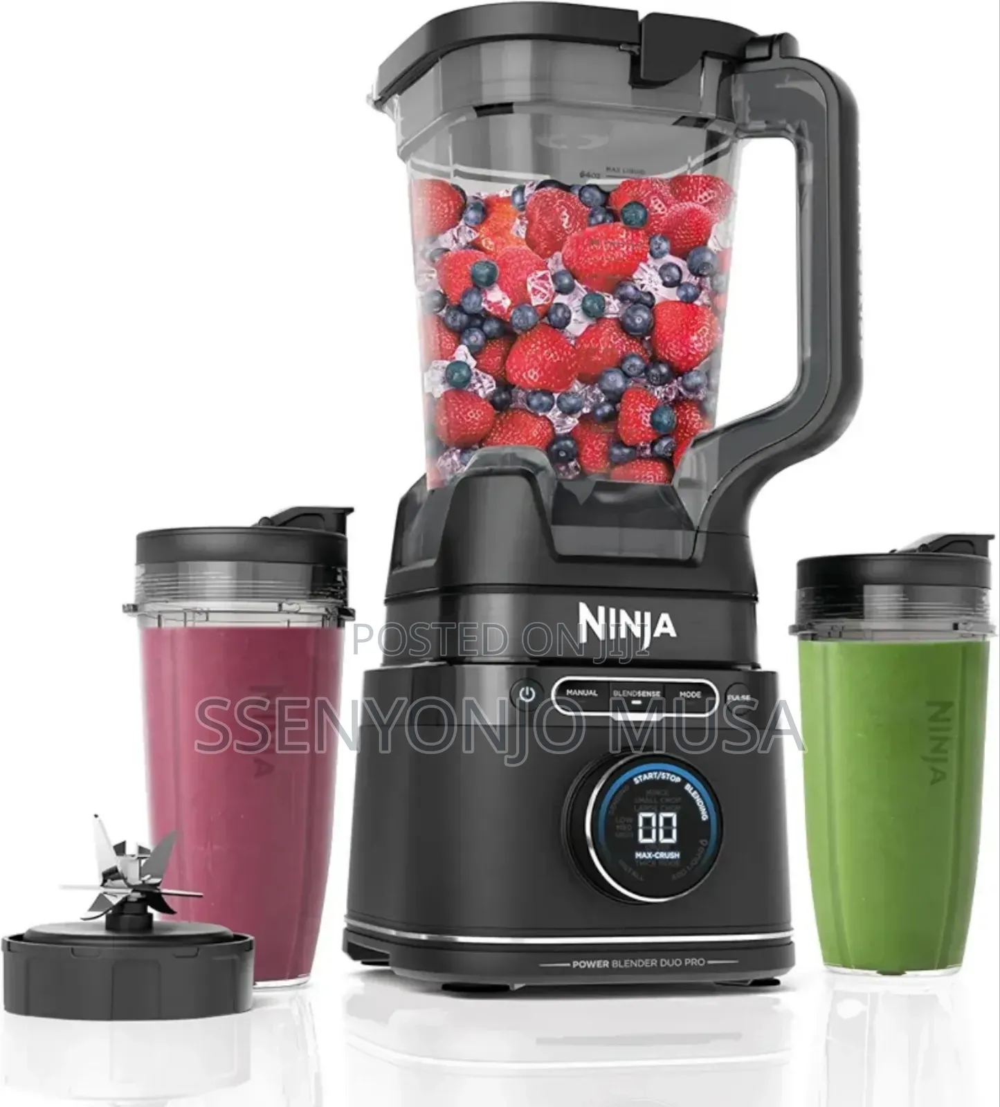Ninja Blender 2in1 2l Jug Single Serve Blender– 1200w Smoothie Maker