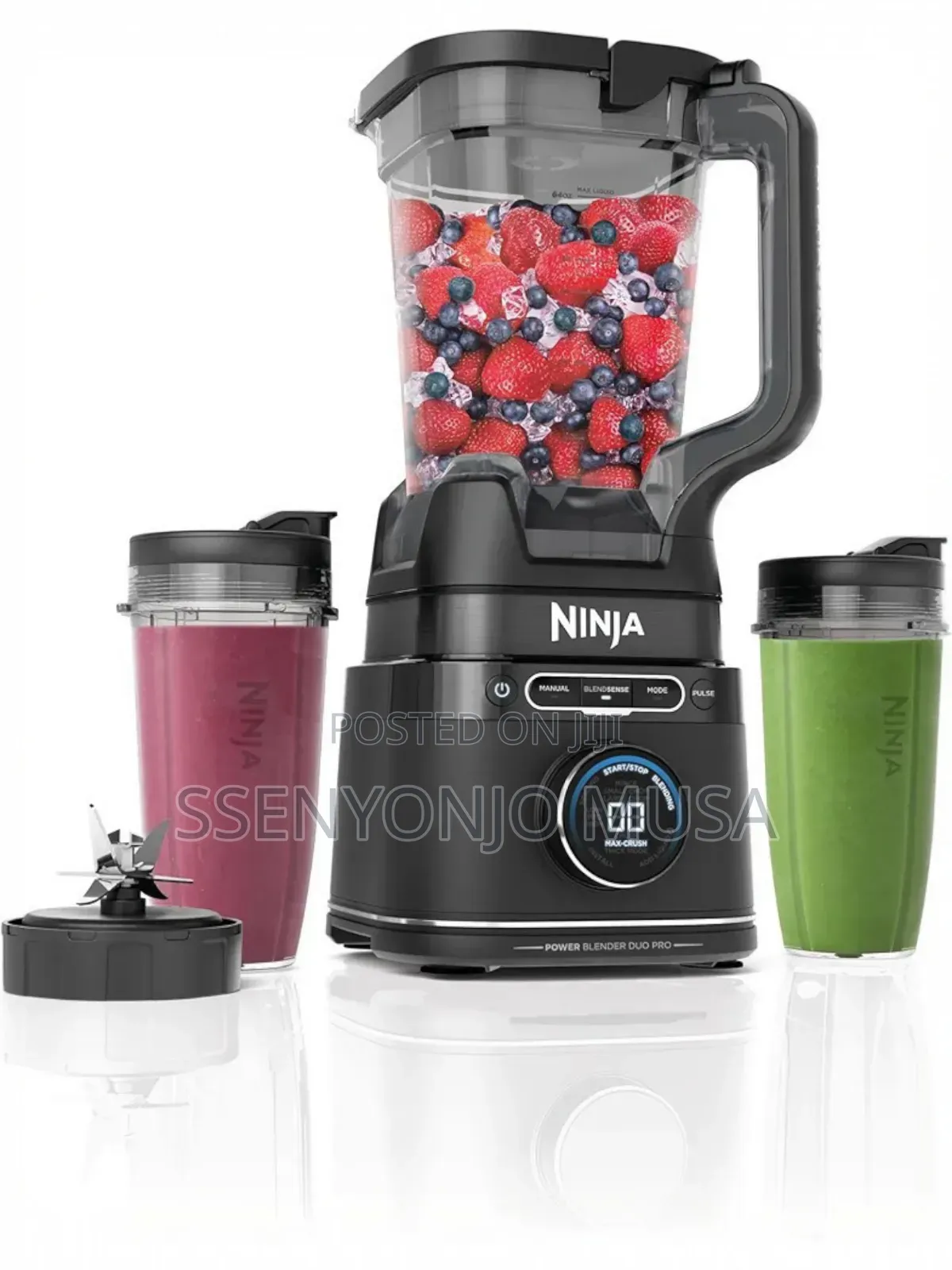 Ninja Blender 2in1 2l Jug Single Serve Blender– 1200w Smoothie Maker