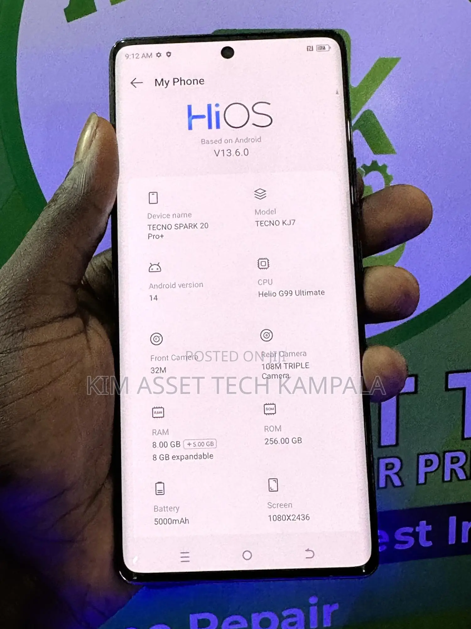 Tecno Spark 20 Pro Plus 256 GB Black