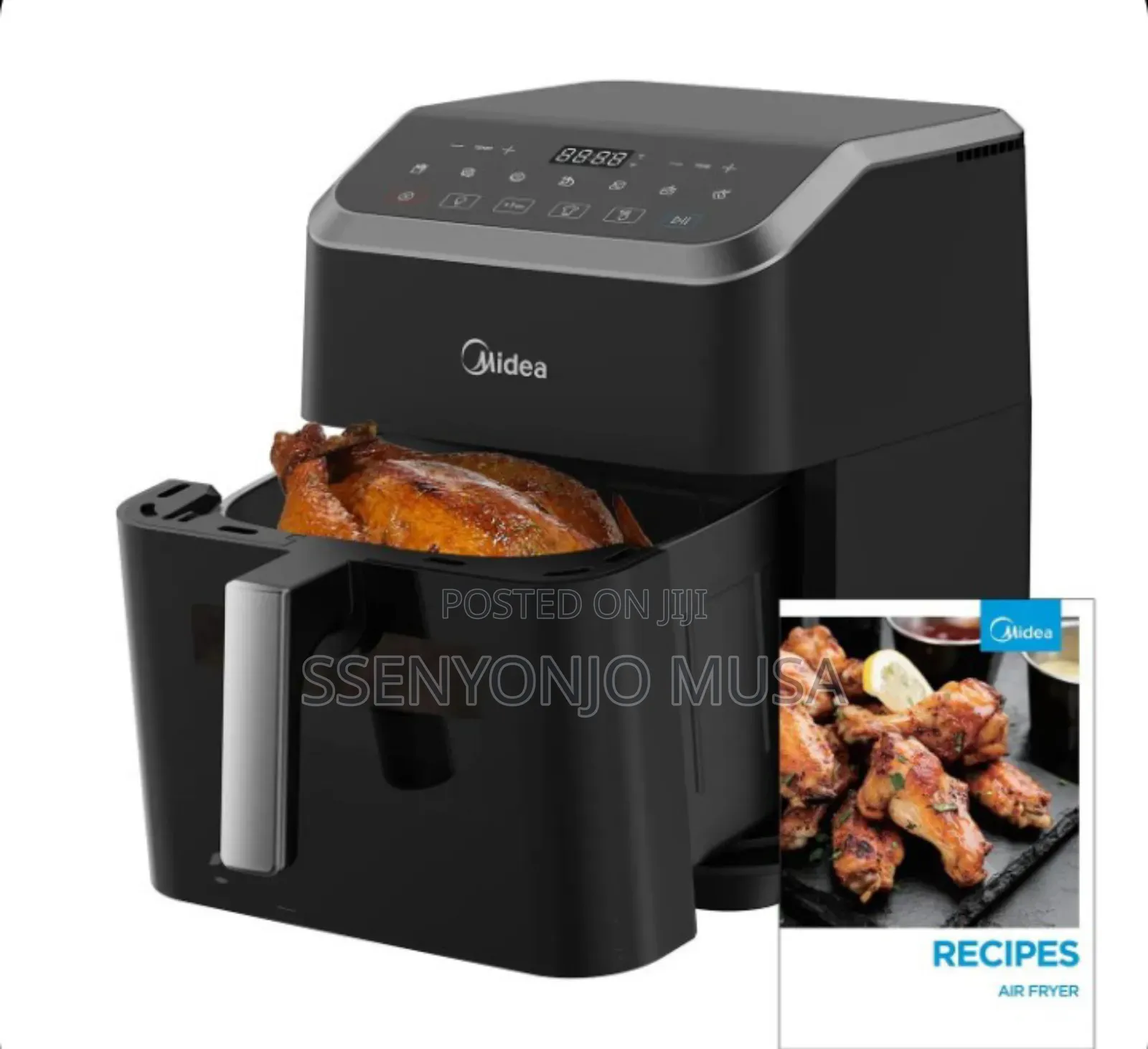 Midea Air Fryer Oven 7l Digital Display 8-in-1 With Touch Control.