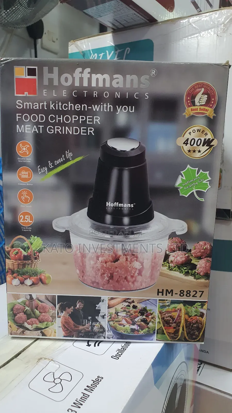 Food Chopper Hm-8827 and Meet Grinder Glass
