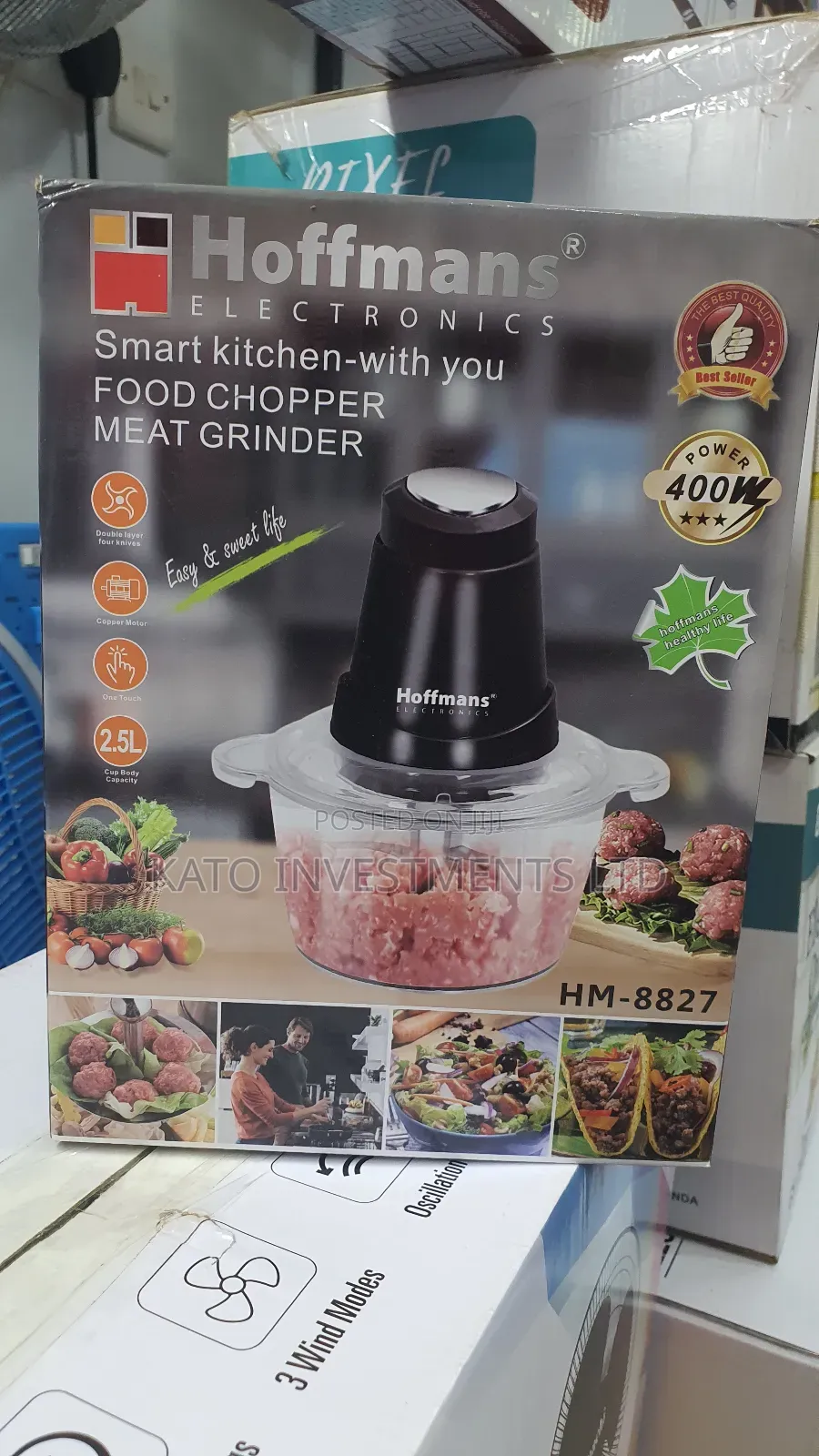 Food Chopper Hm-8827 and Meet Grinder Glass